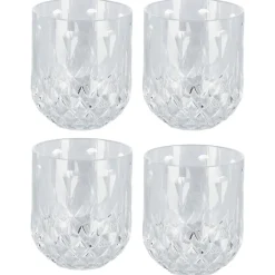 Drikkeglass plast transparent 32 cl, 4-pakning
