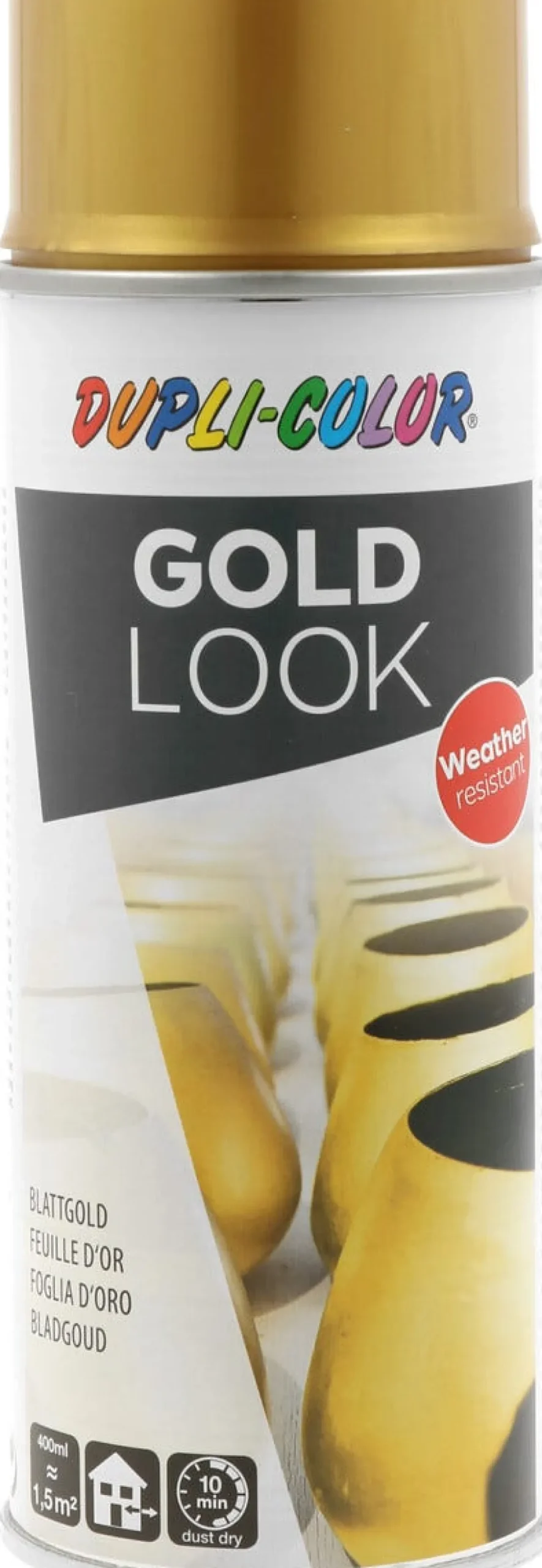 Dupli-Color Gold Look spraymaling blank gull, 400 ml