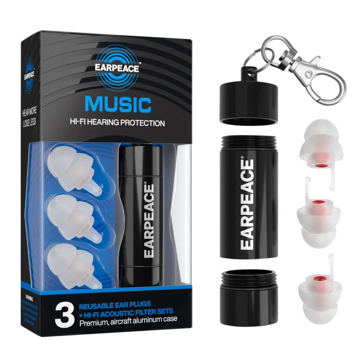 Earpeace Music filtrerende ørepropper
