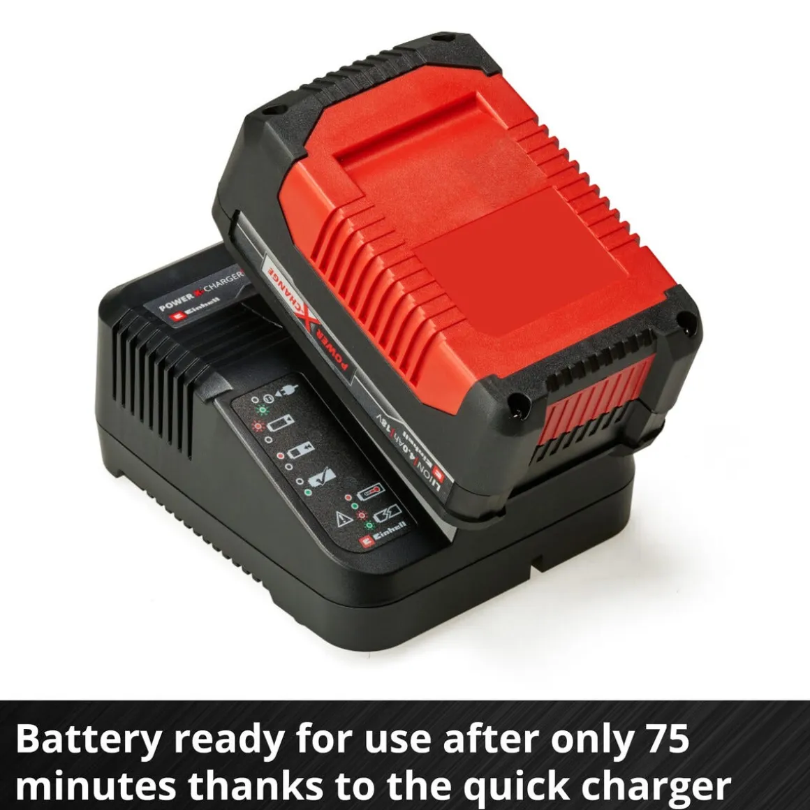 Einhell PXC C1 batteri og lader 18 V 4,0 Ah