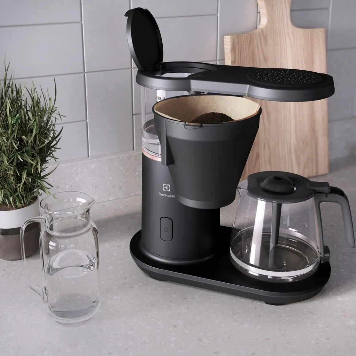 Electrolux Explore 7 kaffetrakter, 9 kopper, svart