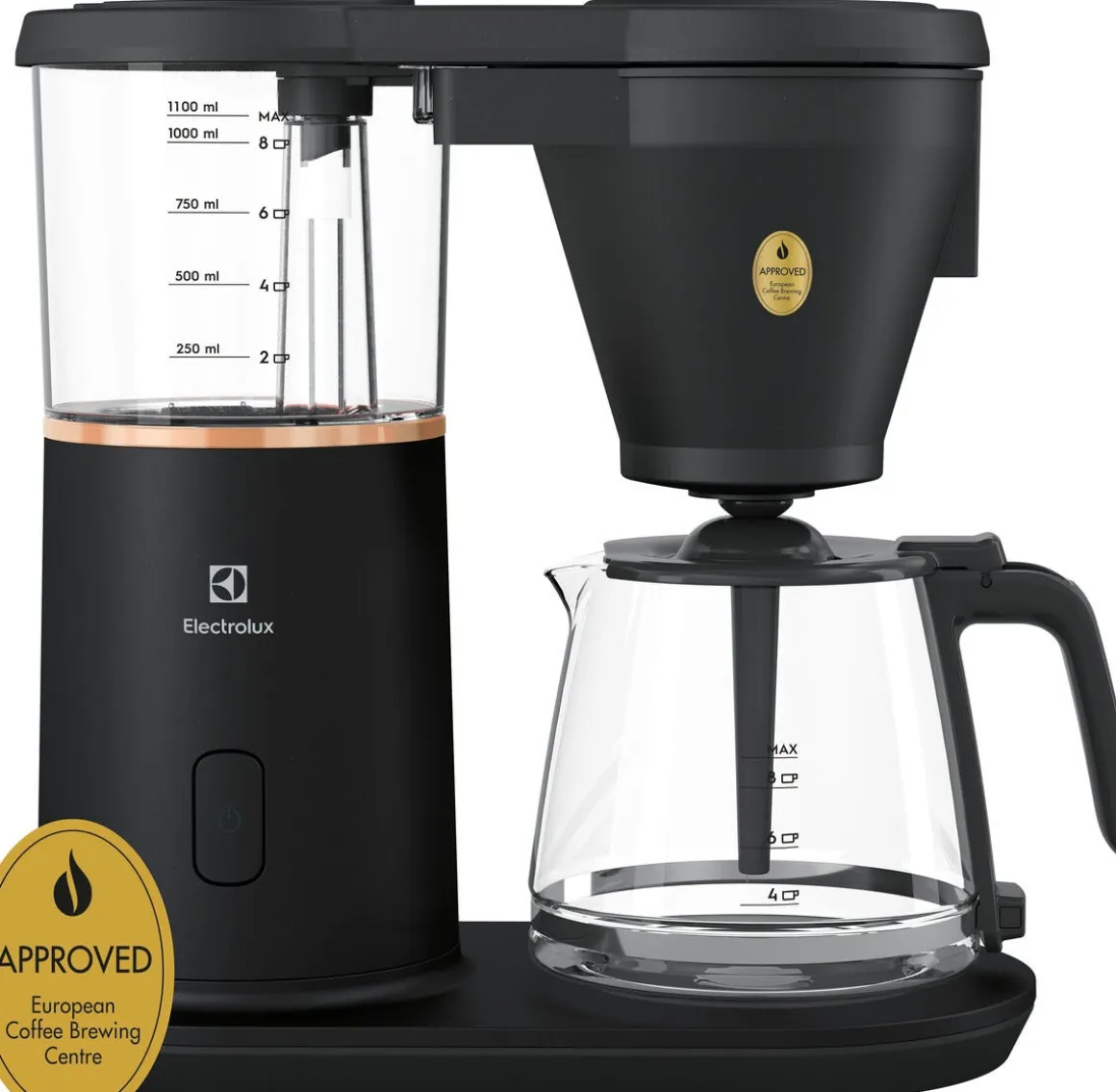 Electrolux Explore 7 kaffetrakter, 9 kopper, svart