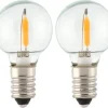 E10 LED-pærer til adventsstake, 10-55 V, runde, 4-pakning