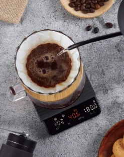 Elektrisk kaffevekt med tidsur