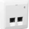 Elko RS utenpåliggende nettverksuttak Cat 6
