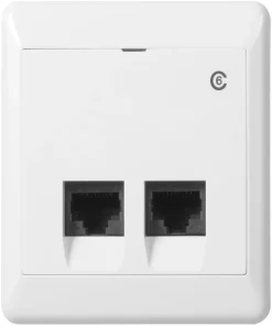 Elko RS utenpåliggende nettverksuttak Cat 6