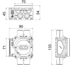 ELKO Flexi+ enkel boks, lav, ring