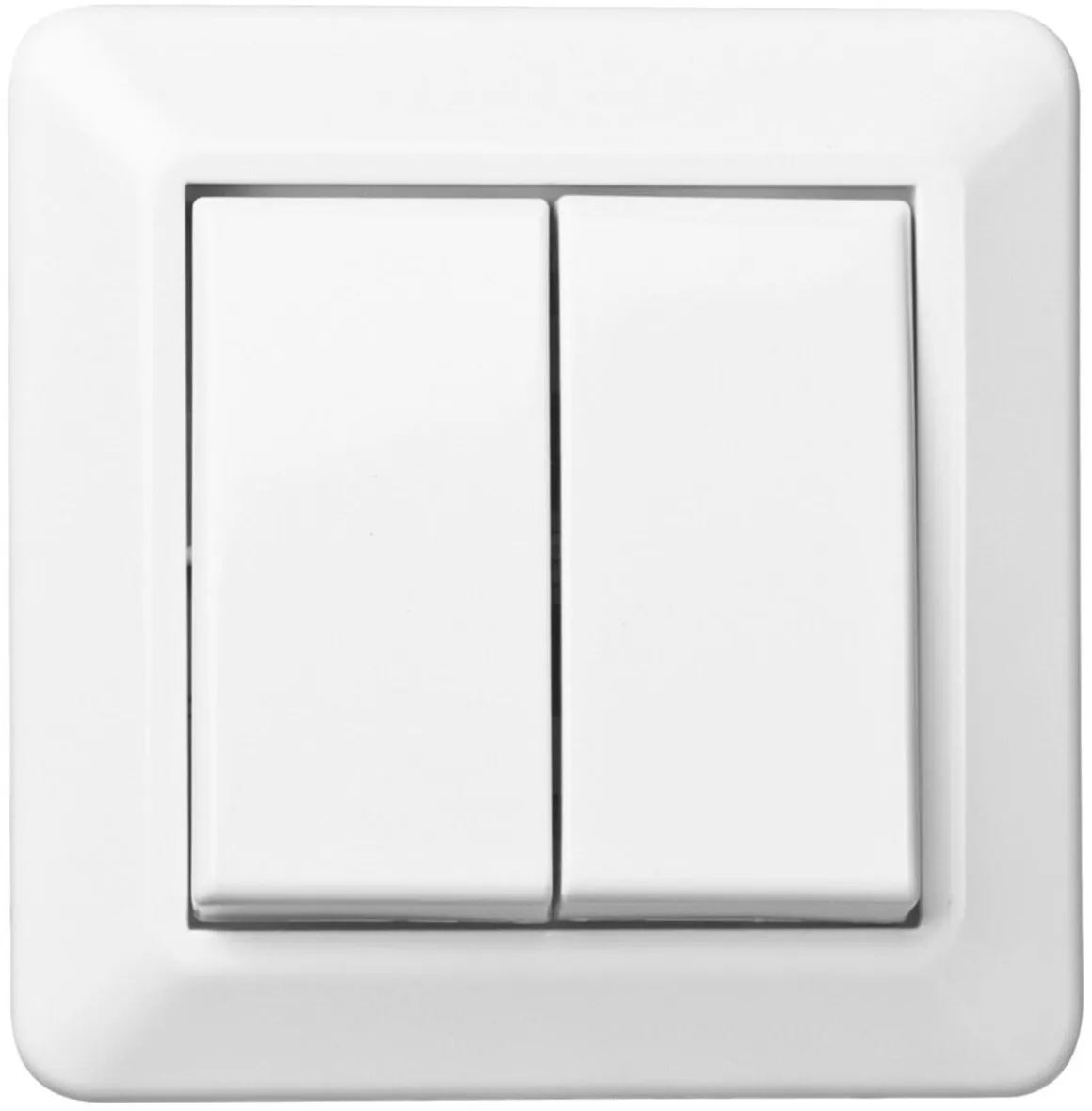 Elko RS innfelt strømbryter/kronevender, Nordic renhvit
