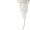 E14-pæreholder med ledning og støpsel, ujordet, 75 cm