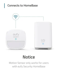 Eufy bevegelsessensor til Eufy HomeBase