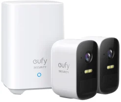 EufyCam 2C kit, 2 overvåkningskameraer og 1 HomeBase