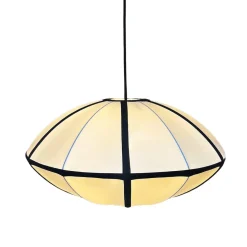 Evelyn taklampe i tekstil 50 cm svart/hvit, Northlight