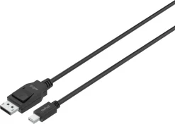 Exibel adapterkabel mini DisplayPort til DisplayPort, 1,8 m