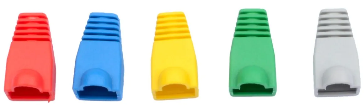 Exibel bøyebeskyttelse for RJ45 modularkontakt, 20 stk.