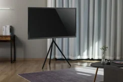 Exibel gulvstativ for TV, til skjermer opptil 65 tommer, dreibart