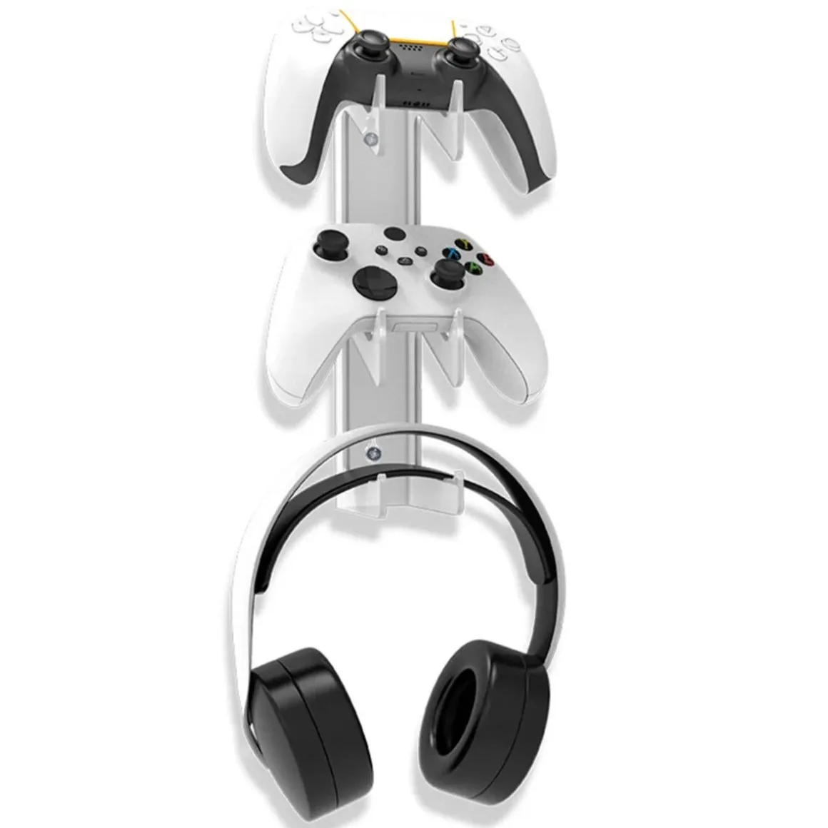 Exibel veggfeste for kontrollere og headset 3-i-1, transparent