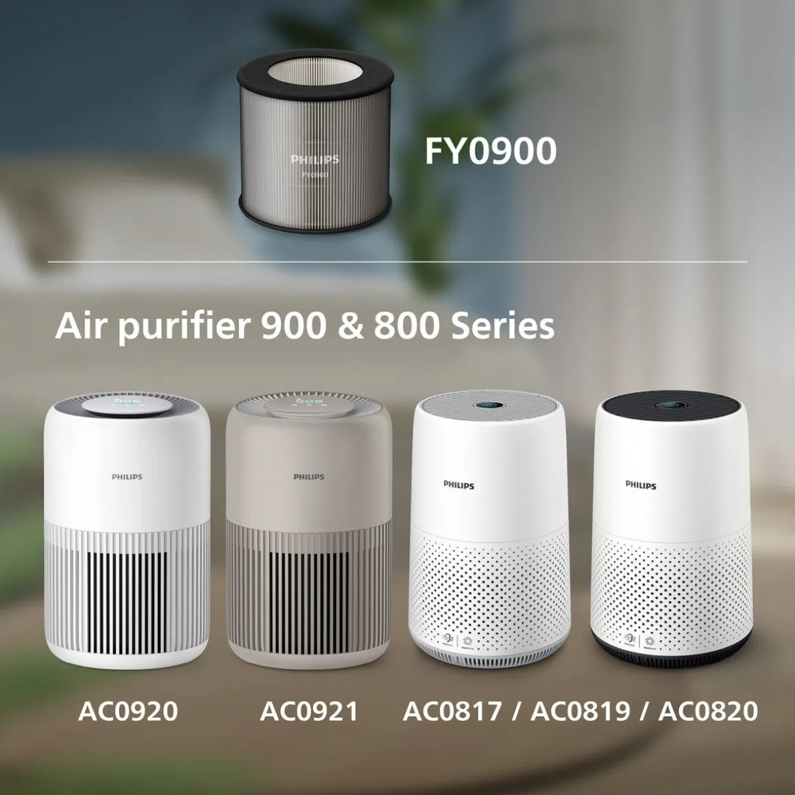 Filter til Philips PureProtect 800/900 Series luftrenser, FY0900/30