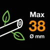 Fiskars PowerGear II L74 lang grensaks med sideskjær