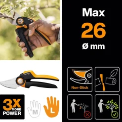 Fiskars X-series L P961 hagesaks med sideskjær