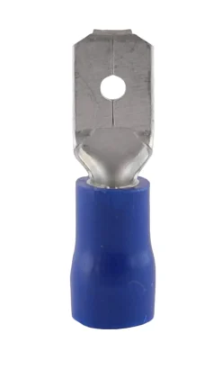 Flatstift 2,5 mm blå hann, 10-pakning