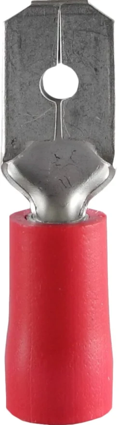 Flatstift 1,5 mm rød hann, 10-pakning
