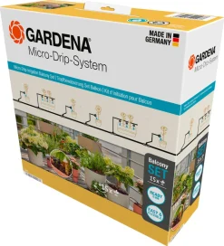 Gardena Micro-Drip vanningssystem for balkongplanter, 15 planter