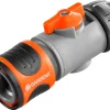 Gardena slangekobling med ventil, 13 mm (1/2")