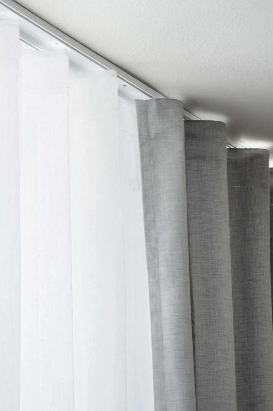 Gardinskinne dobbel, Hasta hotellskinne, 2 meter