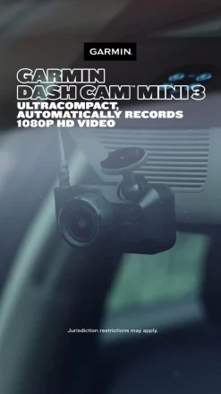 Garmin Dash Cam Mini 3 dashbordkamera, 1080p