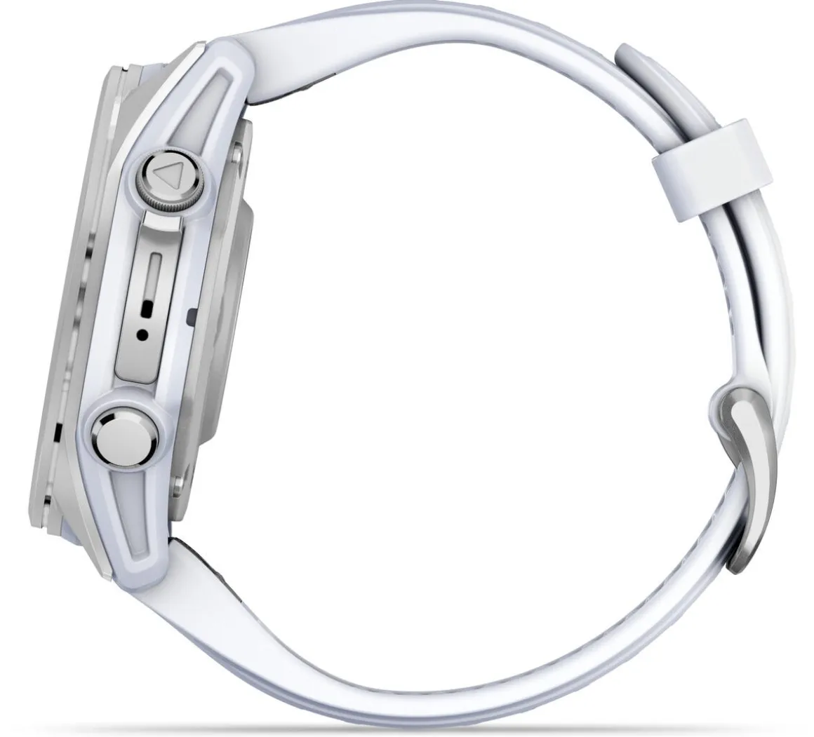 Garmin fēnix 8 treningsklokke med GPS hvit, 43 mm