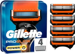 Gillette Fusion ProGlide Power barberblader, 4-pack