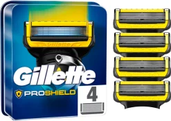 Gillette Fusion ProShield Yellow barberblad, 4-pack