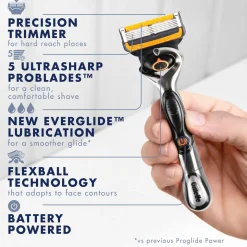 Gillette ProGlide Power barberhøvel med batteri, 1 blad