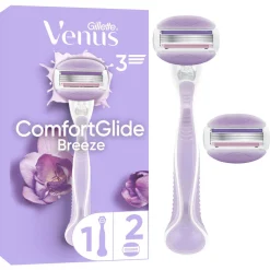 Gillette Venus Comfortglide Breeze barberhøvel, 2 barberblader