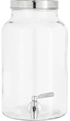 Glassdispenser med kran, 6 liter