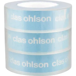 Glassklar kontorteip, 3-pakning
