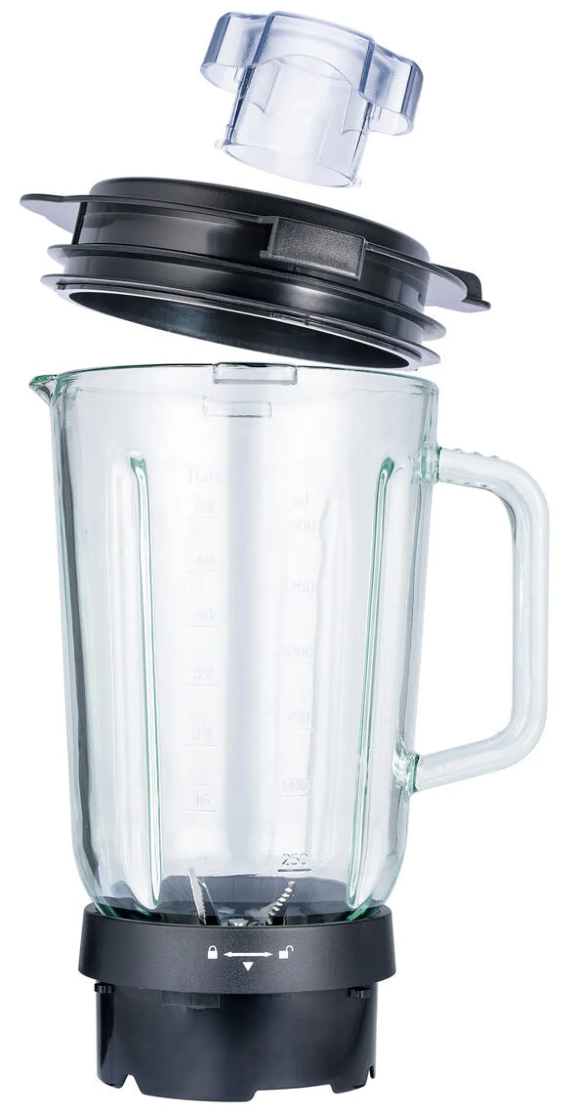 Glasskolbe med kniv, Wilfa BL-1000/BL6B-P1000