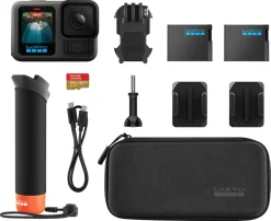 GoPro Hero13 Black actionkamera med tilbehørspakke.
