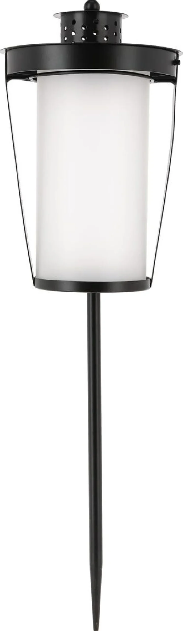 Gravlykt med frostet glass, høyde 56 cm