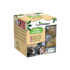Green Protect Go Away Mouse Rat museskremmer, 2-pakning