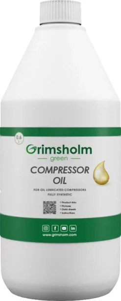 Grimsholm Green Premium kompressorolje, 0,6 liter