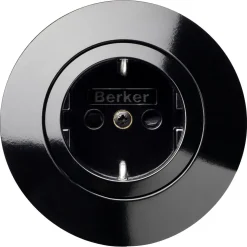 Hager serie 1930 énveis innfelt stikkontakt med ramme, plast