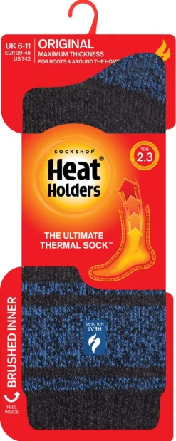 Heat Holders Athens varmesokker, 40–46, blå/grå