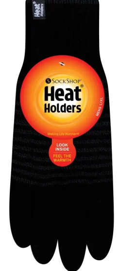 Heat Holders fingervante, herre, svart