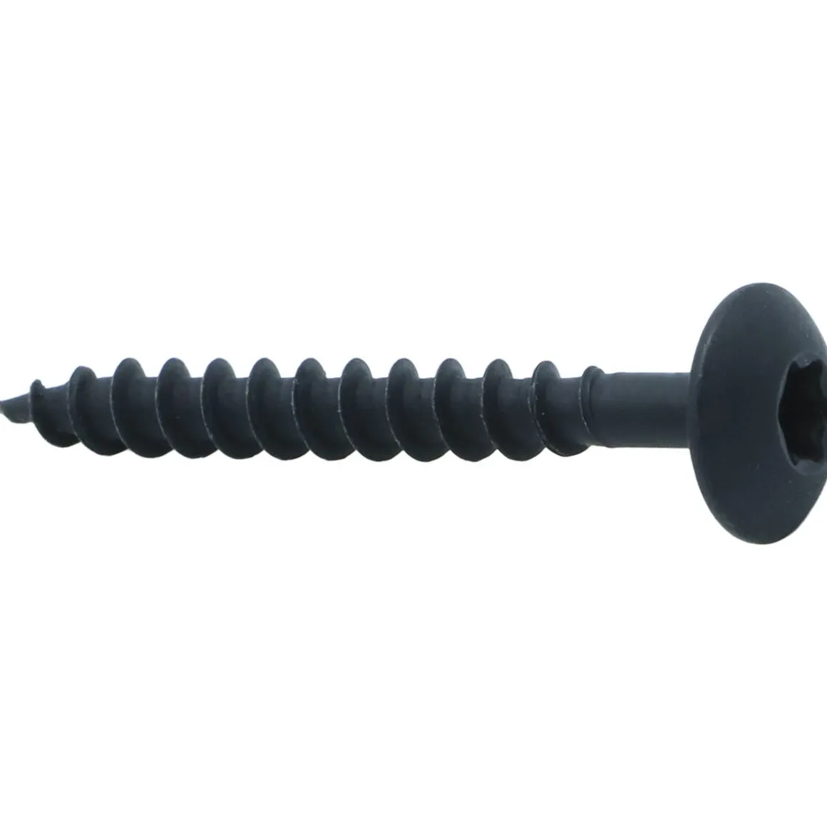 Heco monteringsskrue 4,0 x 33 mm innendørs, svart, 200-pakning