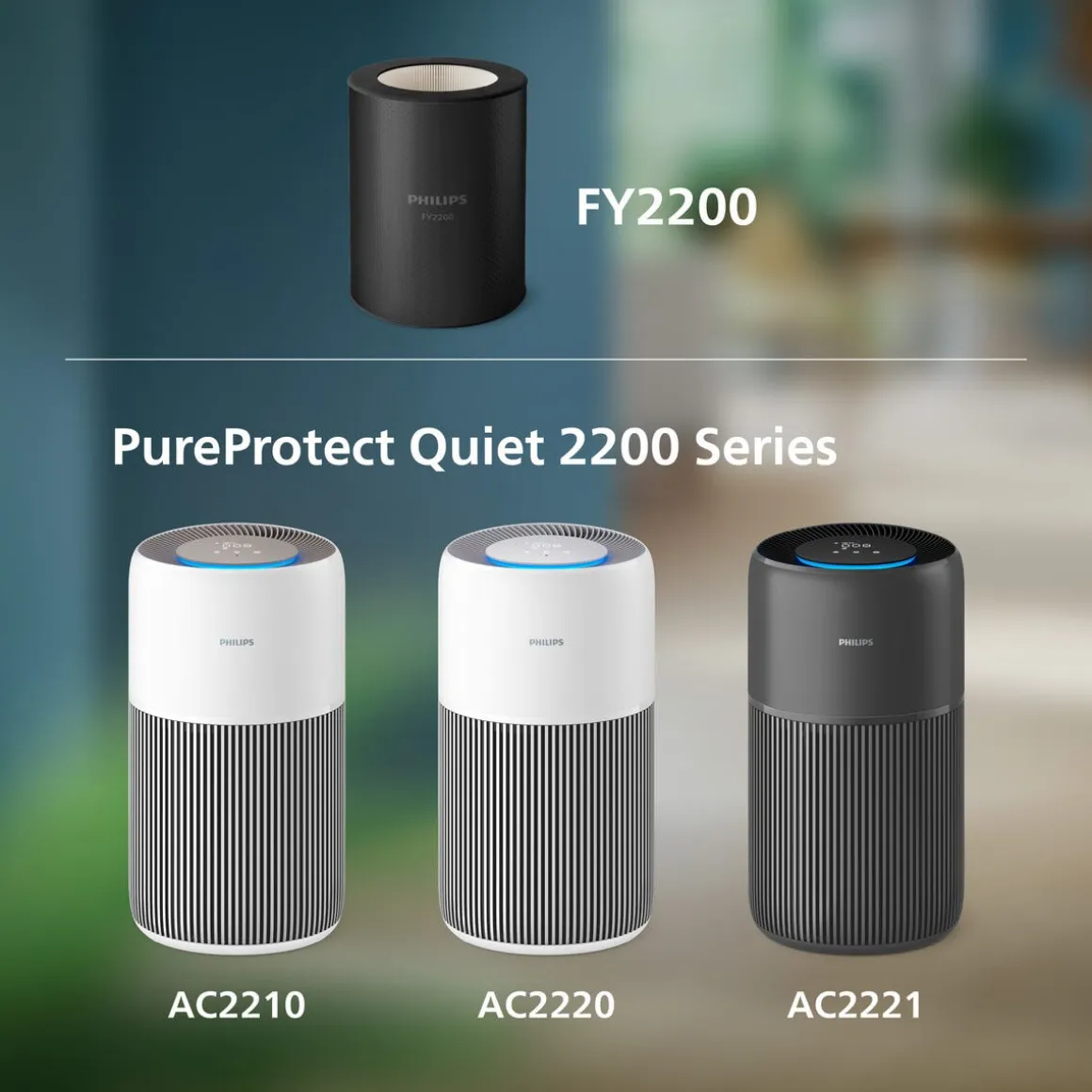 HEPA-filter FY2200/30 til Philips 2200 luftrenser