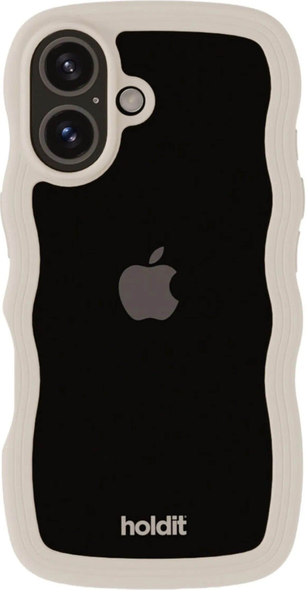 Holdit Wavy Case mobildeksel til iPhone 16, gjennomsiktig