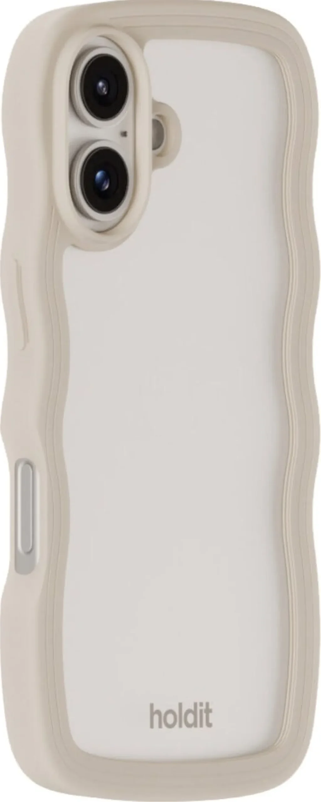 Holdit Wavy Case mobildeksel til iPhone 16, gjennomsiktig