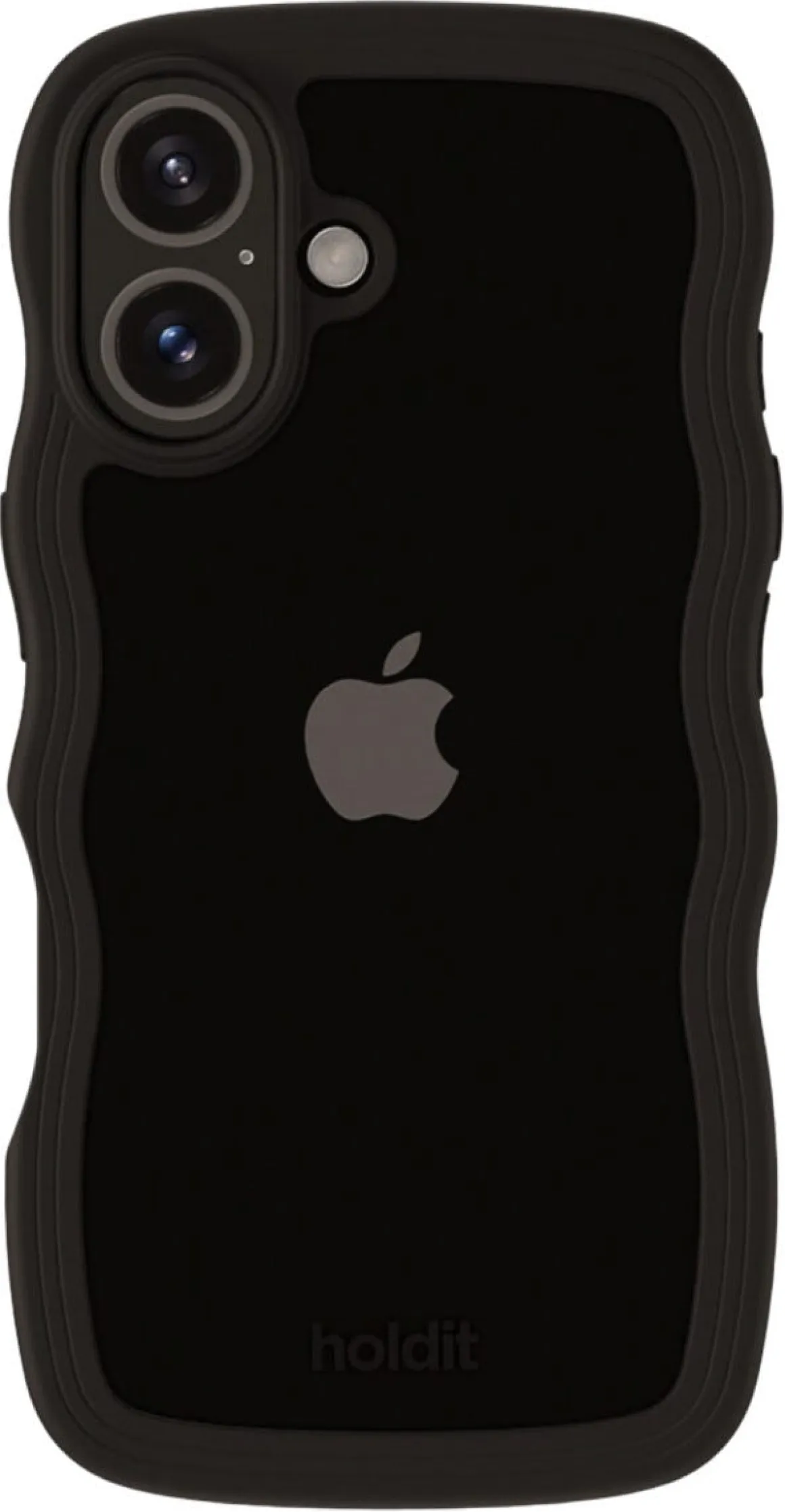 Holdit Wavy Case mobildeksel til iPhone 16, gjennomsiktig