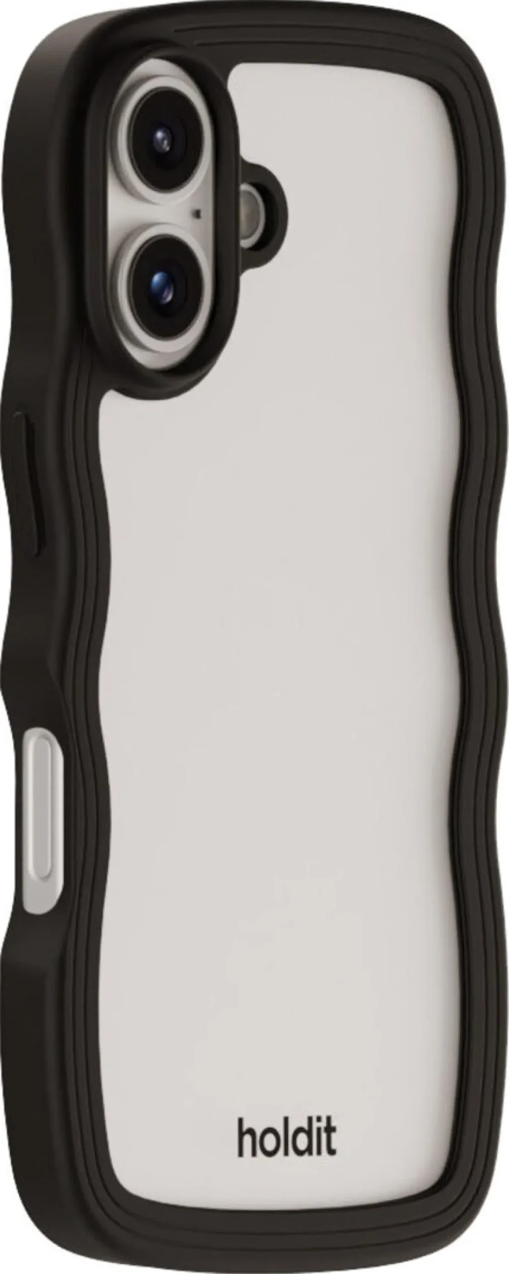 Holdit Wavy Case mobildeksel til iPhone 16, gjennomsiktig
